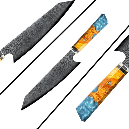 Damascus Steel Chef's Knife LeCrimson