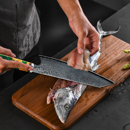 Damascus Steel Chef's Knife LeCrimson