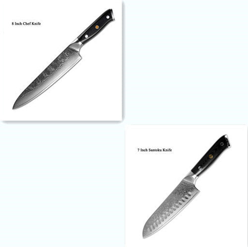 Japanese Damascus steel knife