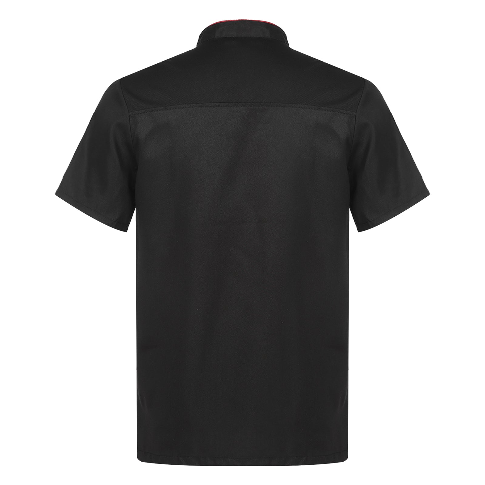 Unisex Double-Breasted Chef Coat Mens Food Service Trimming Cooks Jacket Womens Hotel Restaurant Canteen Kitchen Work Uniform