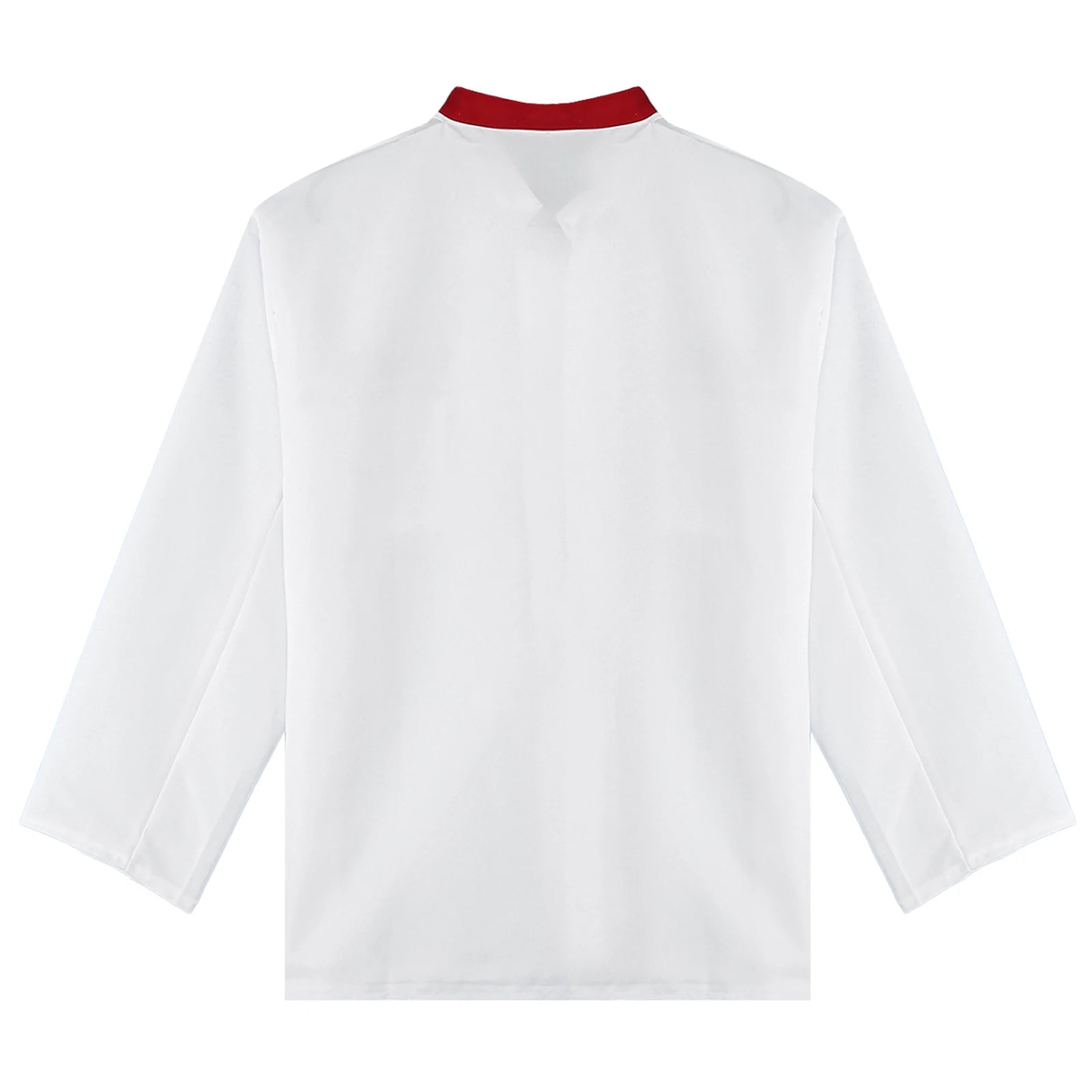 Mens Chef Jacket Long Sleeve Two-breasted Jacket Work Wear