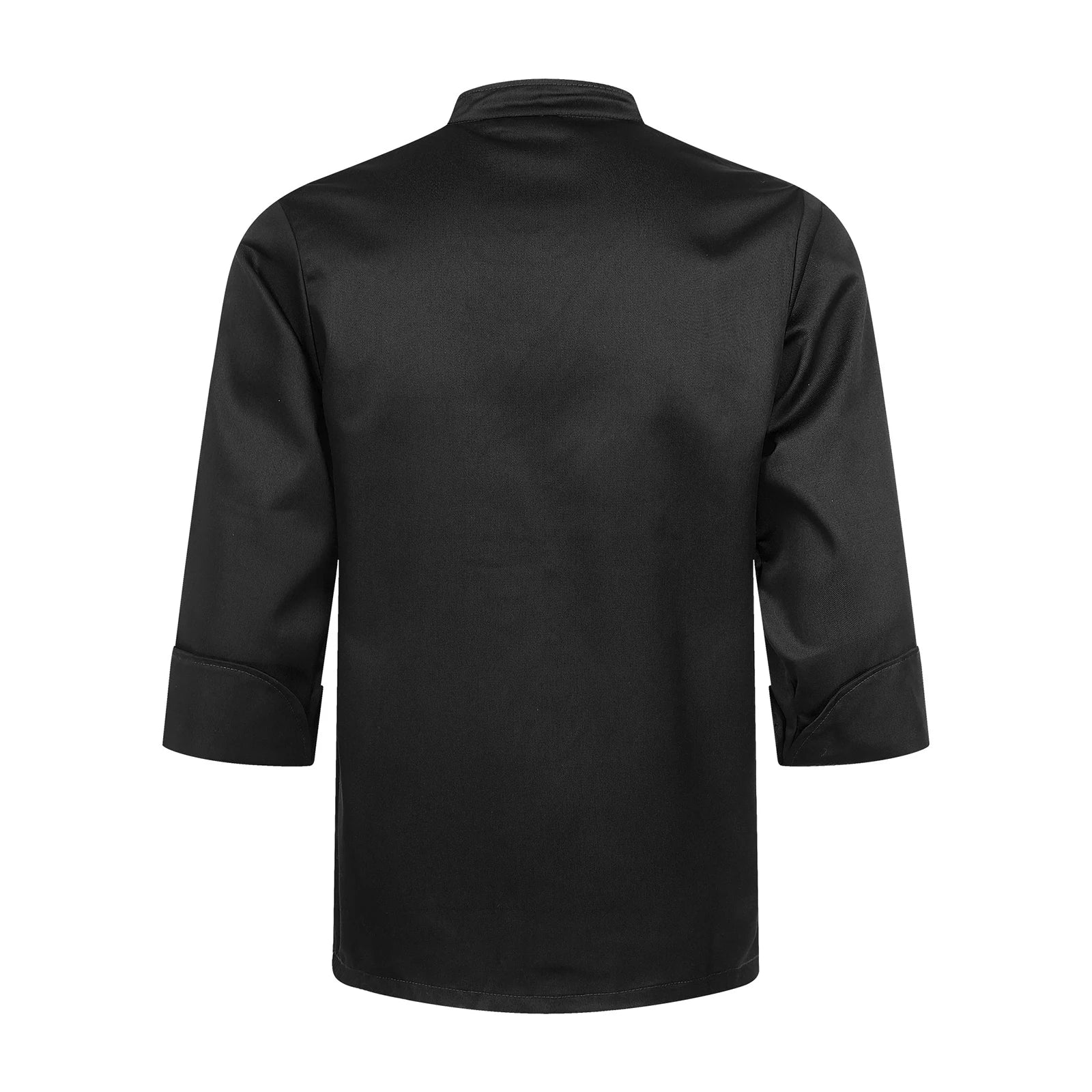 Mens Chef Shirt Work Uniform Cross-Over Collar
