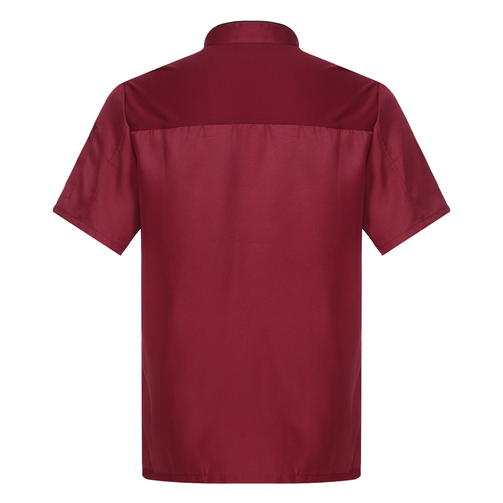 Unisex Double-Breasted Chef Coat Mens Food Service Trimming Cooks Jacket Womens Hotel Restaurant Canteen Kitchen Work Uniform