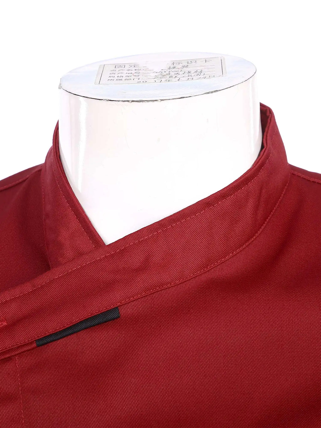 Mens Chef Shirt Work Uniform Cross-Over Collar Chef Coat Kitchen Restaurant Hotel Unisex Cooking Jacket with Pockets Chef Tops