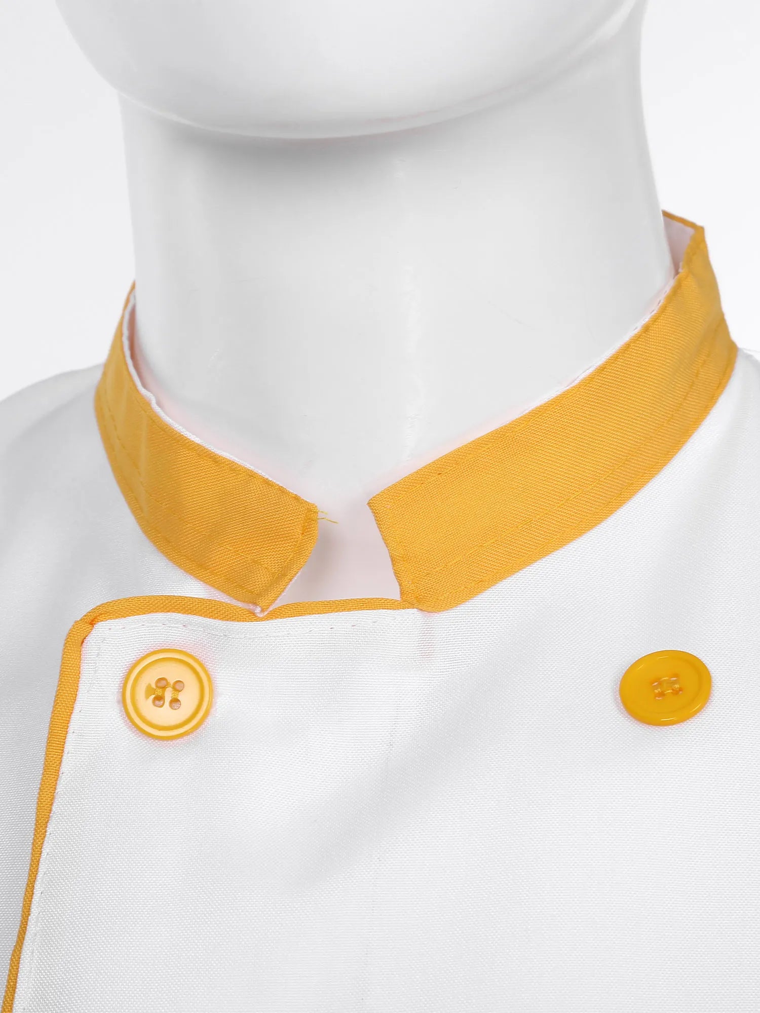 Mens Chef Jacket Long Sleeve Two-breasted Jacket Work Wear