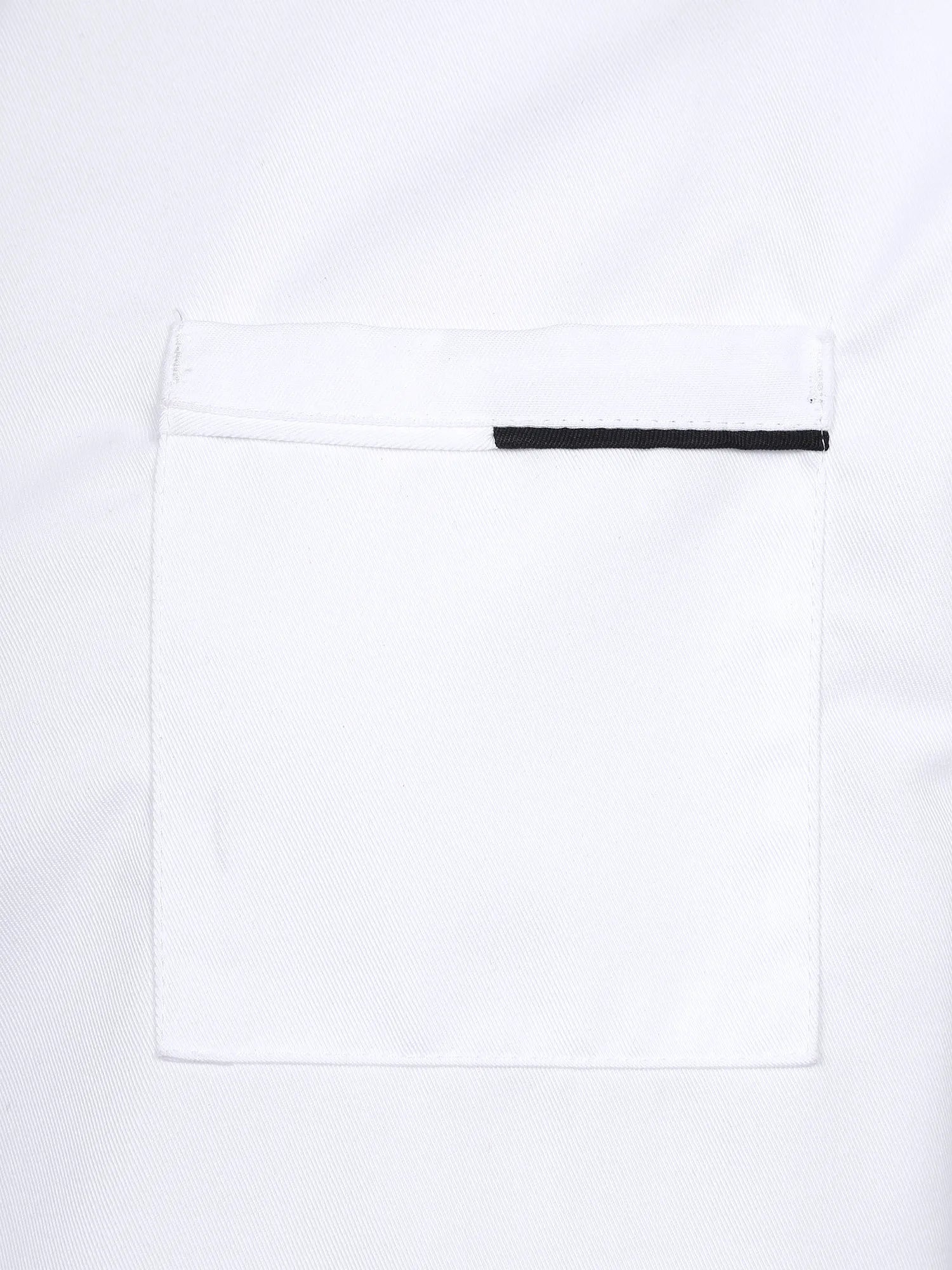 Mens Chef Shirt Work Uniform Cross-Over Collar