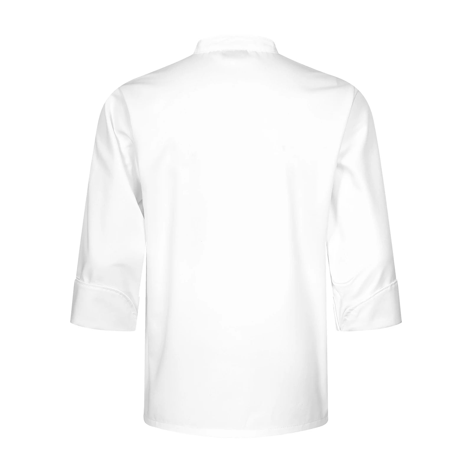 Mens Chef Shirt Work Uniform Cross-Over Collar Chef Coat Kitchen Restaurant Hotel Unisex Cooking Jacket with Pockets Chef Tops