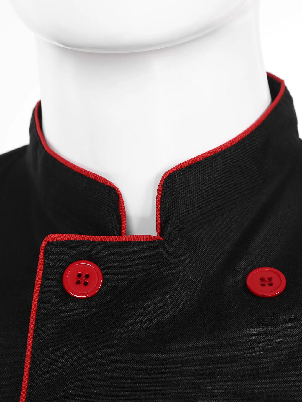 Mens Chef Jacket Long Sleeve Two-breasted Jacket Work Wear