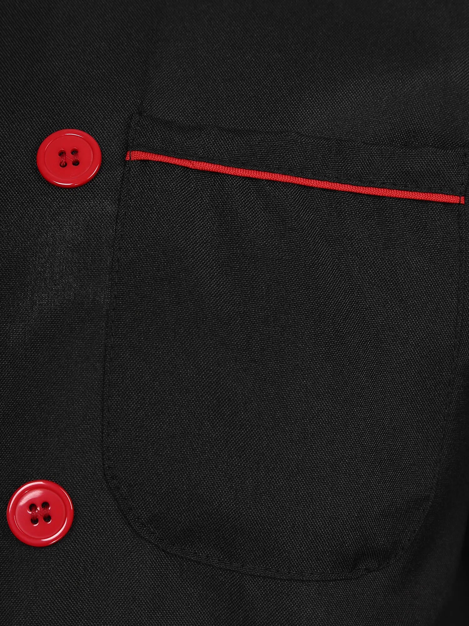 Mens Chef Jacket Long Sleeve Two-breasted Jacket Work Wear