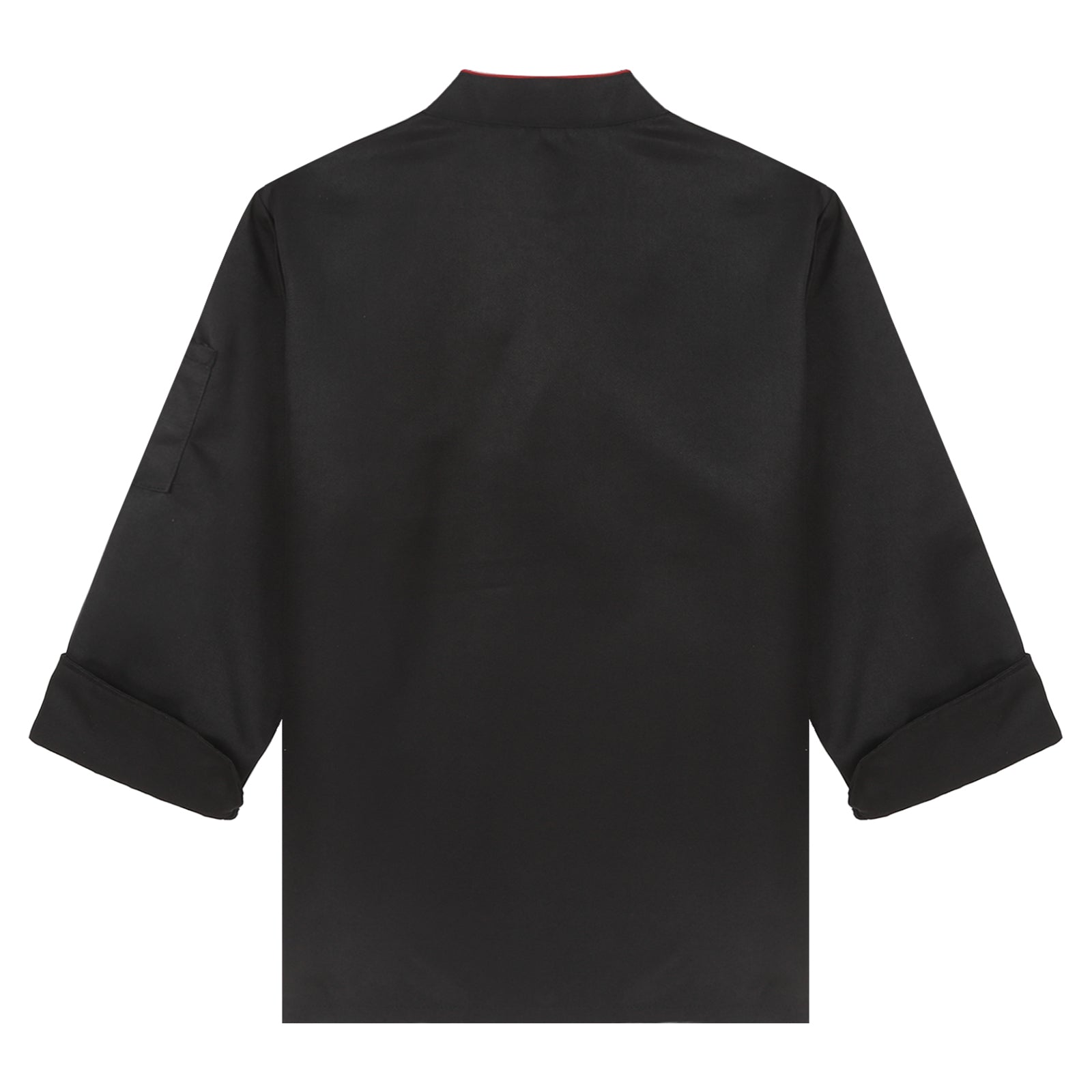Unisex Double-Breasted Chef Coat Mens Food Service Trimming Cooks Jacket Womens Hotel Restaurant Canteen Kitchen Work Uniform