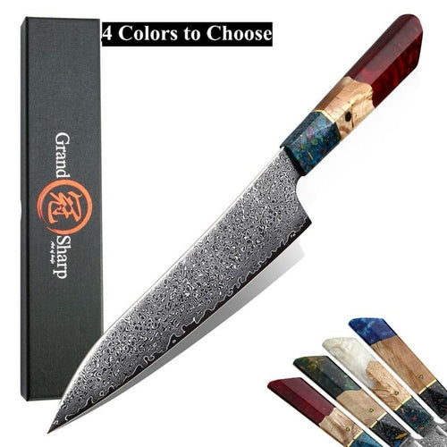 Grandsharp 8.6 Inch Chef's Knife 67 Layers vg10 Japanese Damascus